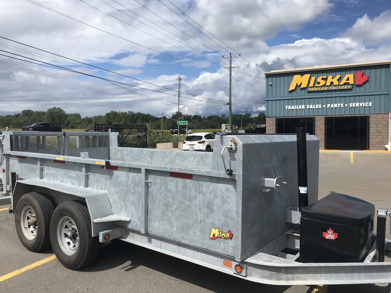 2023 Miska 6 Ton Galvanized Dump Trailer